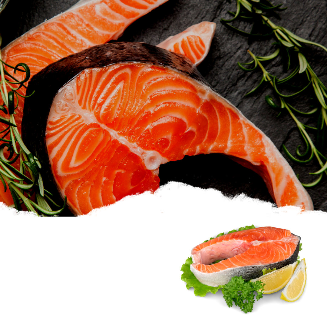 Fresh Raw Salmon Instagram Post